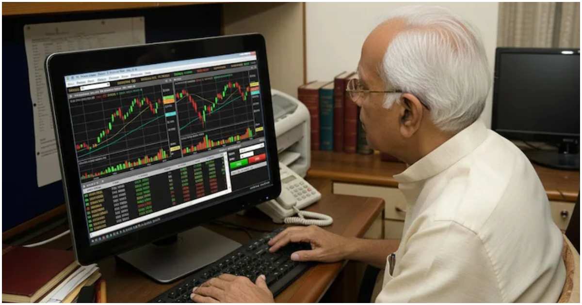 পুঁজিবাজারে বিনিয়োগকারীর এআই নির্মিত চিত্র। ছবি: এনডিটিভি